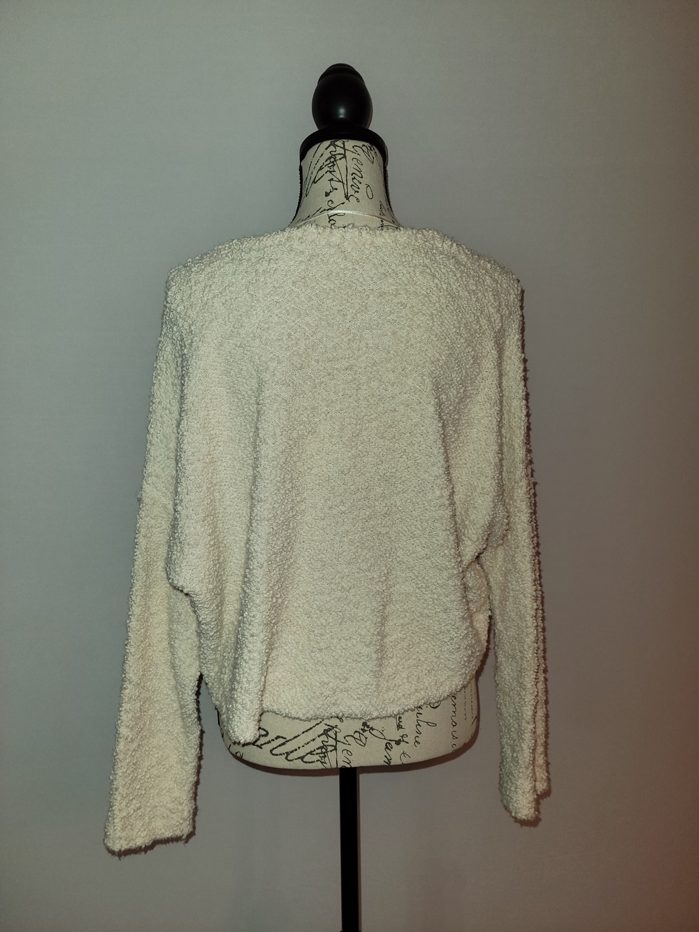 Free People Ivory Popcorn Pullover Sweater Size M - Picture 13 of 15